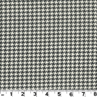 Roth and Tompkins D2924 HOUNDSTOOTH Fabric in CHARCOAL